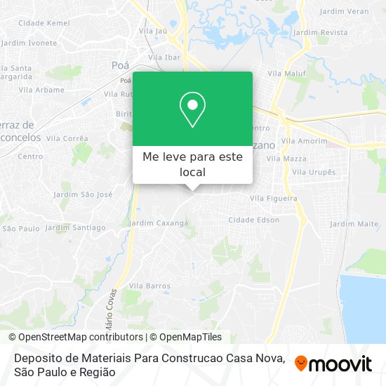 Deposito de Materiais Para Construcao Casa Nova mapa