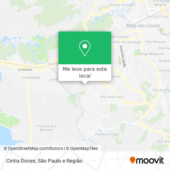 Cintia Doces mapa
