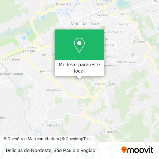 Delicias do Nordeste mapa