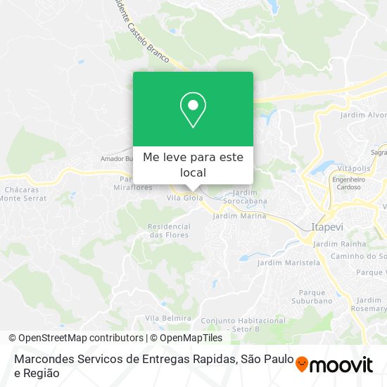 Marcondes Servicos de Entregas Rapidas mapa