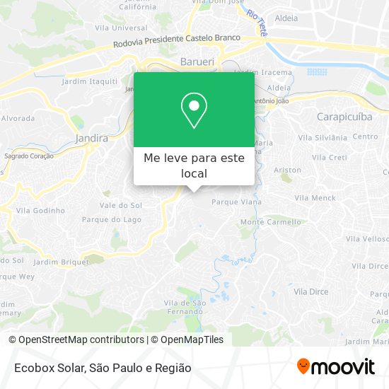 Ecobox Solar mapa