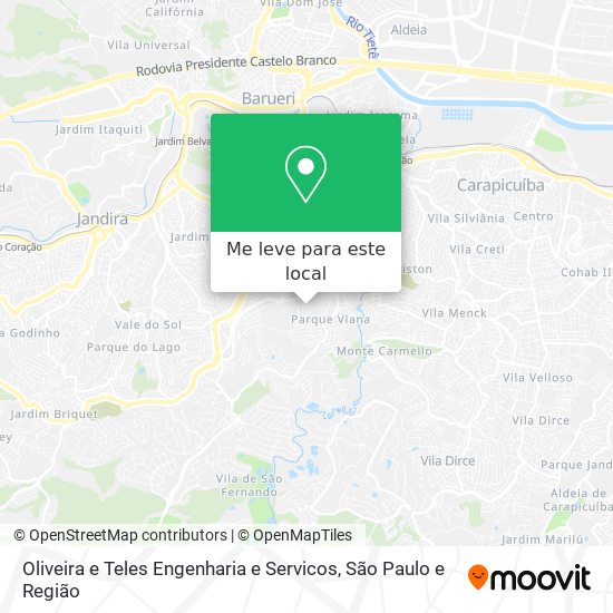 Oliveira e Teles Engenharia e Servicos mapa