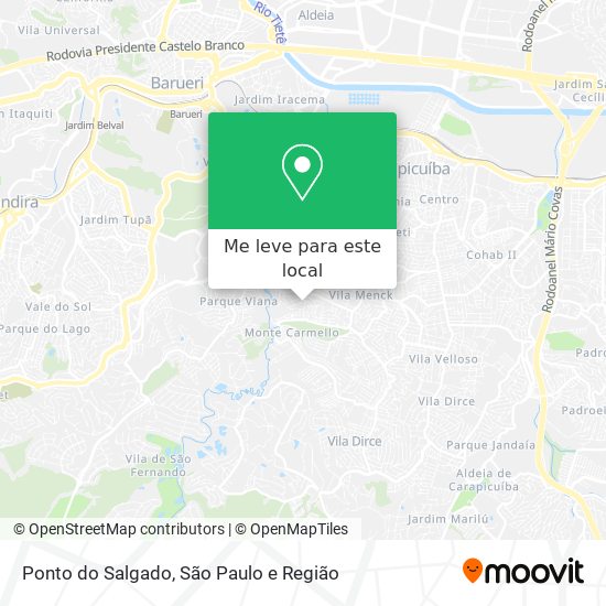 Ponto do Salgado mapa