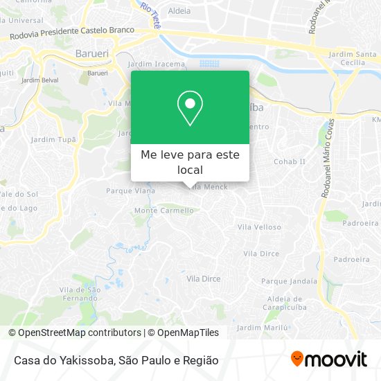Casa do Yakissoba mapa