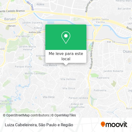 Luiza Cabeleireira mapa