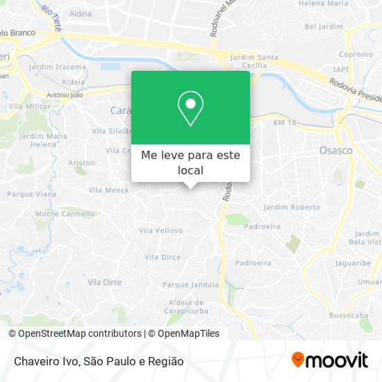 Chaveiro Ivo mapa