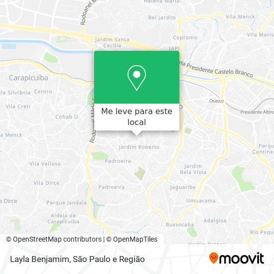 Layla Benjamim mapa
