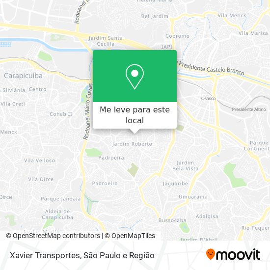 Xavier Transportes mapa