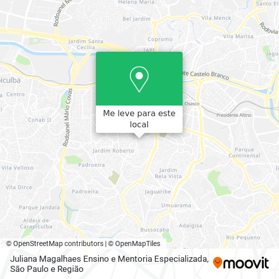 Juliana Magalhaes Ensino e Mentoria Especializada mapa