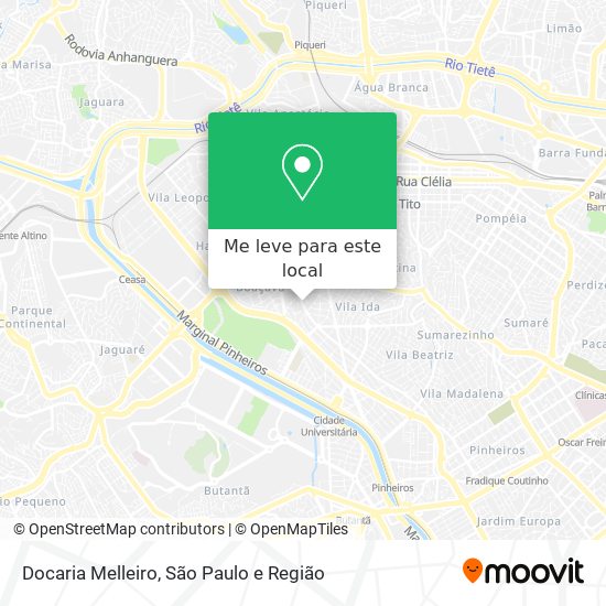 Docaria Melleiro mapa