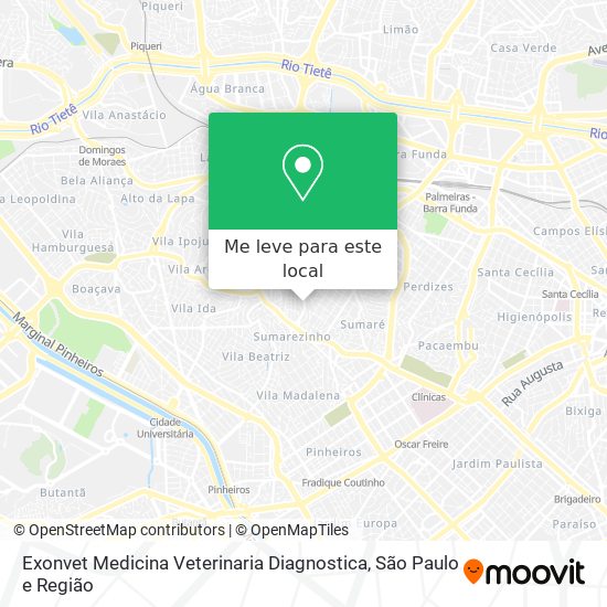 Exonvet Medicina Veterinaria Diagnostica mapa