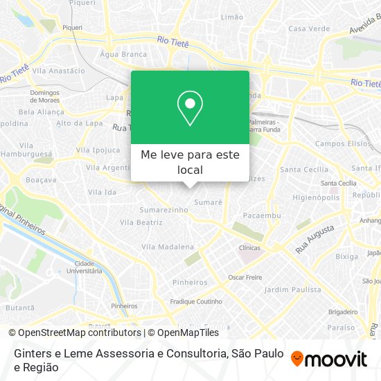 Ginters e Leme Assessoria e Consultoria mapa