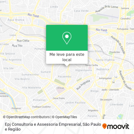 Epj Consultoria e Assessoria Empresarial mapa