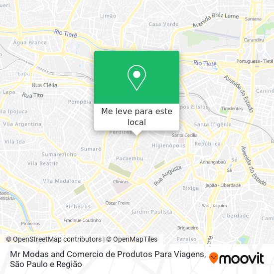 Mr Modas and Comercio de Produtos Para Viagens mapa