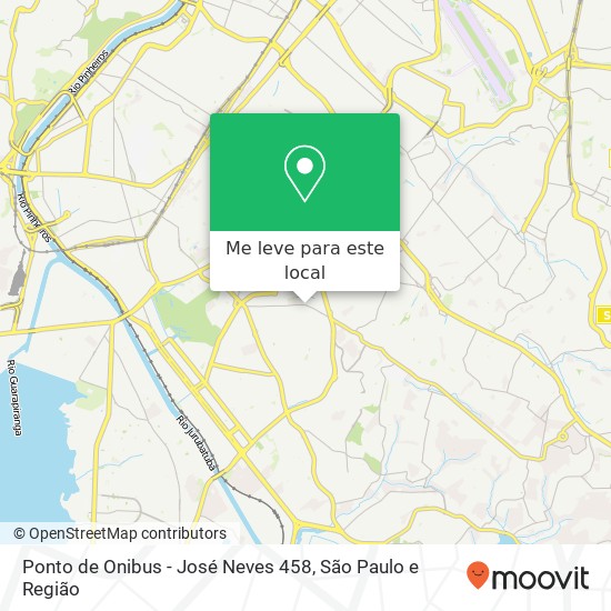 Ponto de Onibus - José Neves 458 mapa
