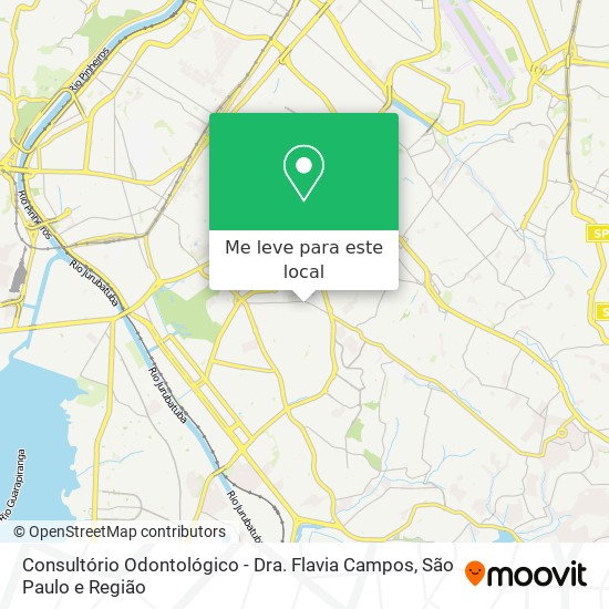 Consultório Odontológico - Dra. Flavia Campos mapa