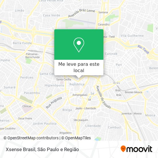 Xsense Brasil mapa