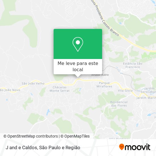 J and e Caldos mapa