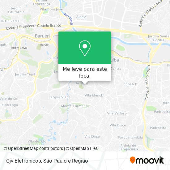 Cjv Eletronicos mapa
