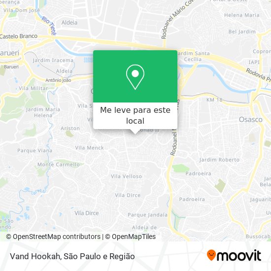 Vand Hookah mapa