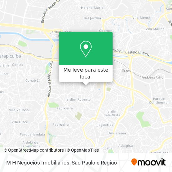 M H Negocios Imobiliarios mapa