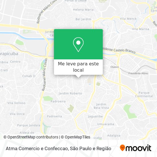 Atma Comercio e Confeccao mapa