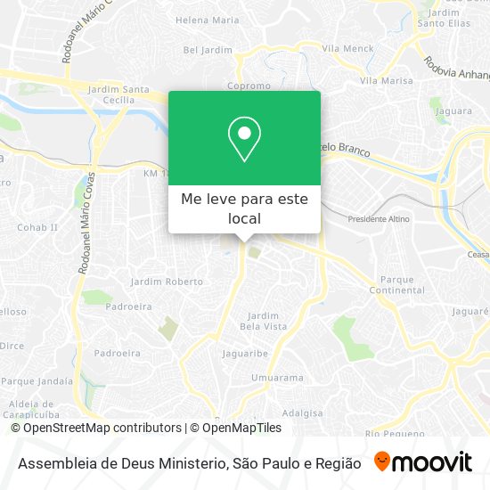 Assembleia de Deus Ministerio mapa