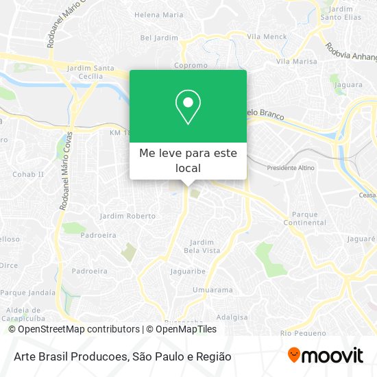 Arte Brasil Producoes mapa