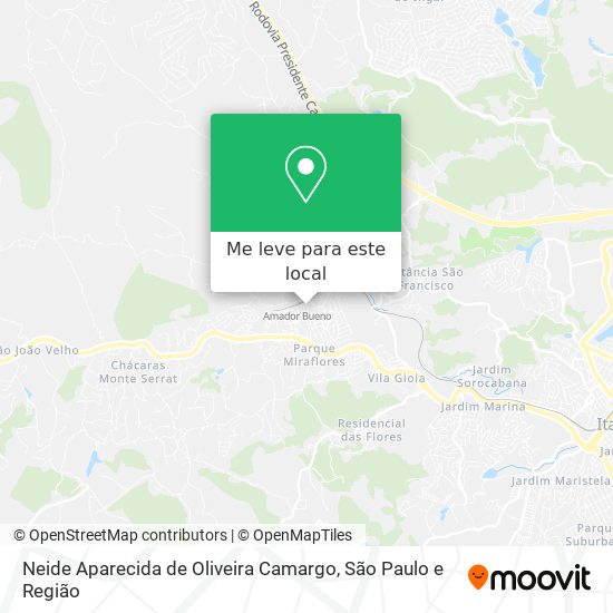 Neide Aparecida de Oliveira Camargo mapa