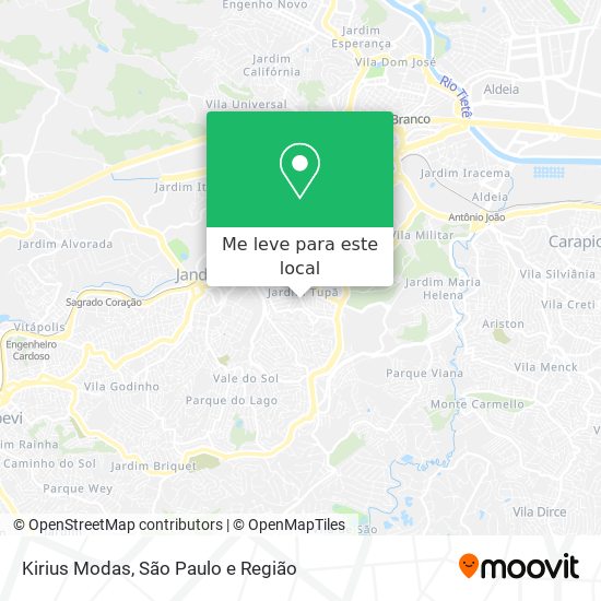 Kirius Modas mapa