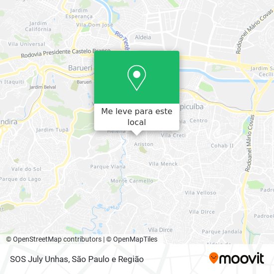 SOS July Unhas mapa