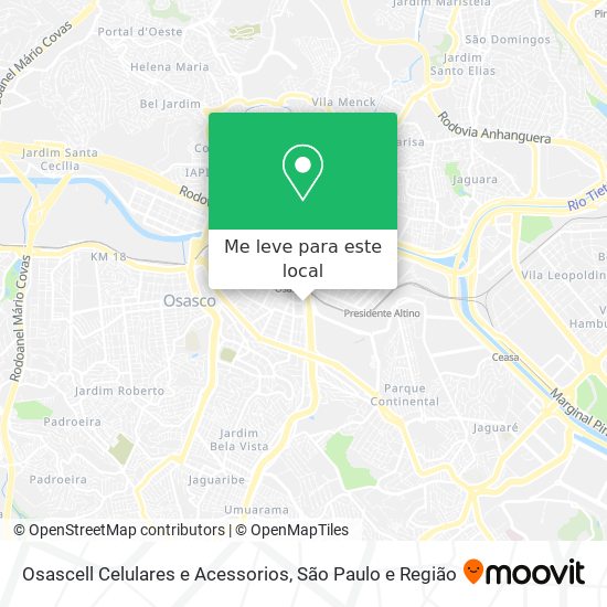 Osascell Celulares e Acessorios mapa