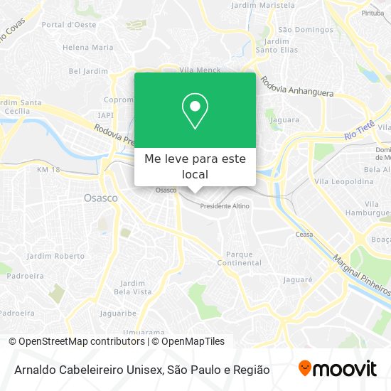 Arnaldo Cabeleireiro Unisex mapa