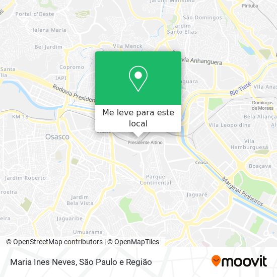 Maria Ines Neves mapa