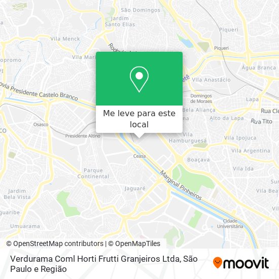 Verdurama Coml Horti Frutti Granjeiros Ltda mapa