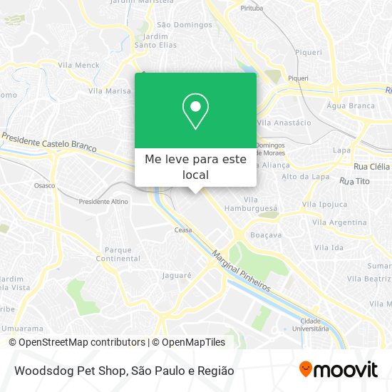 Woodsdog Pet Shop mapa