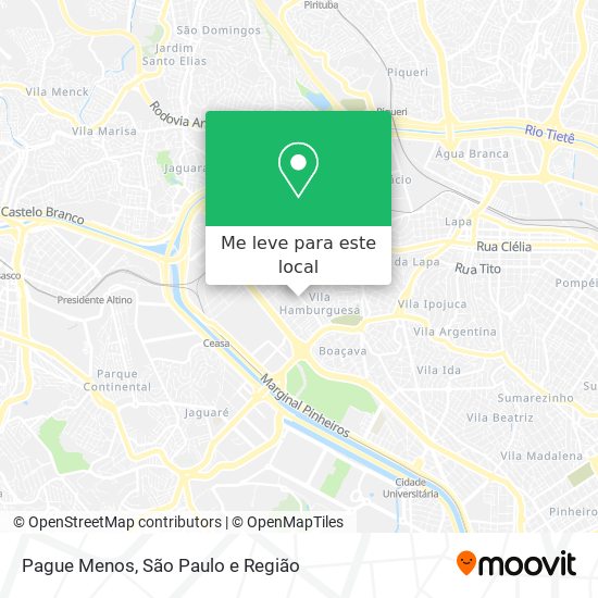 Pague Menos mapa