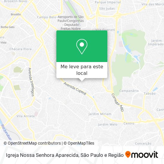 Igreja Nossa Senhora Aparecida mapa