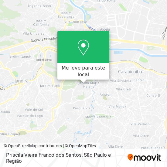 Priscila Vieira Franco dos Santos mapa
