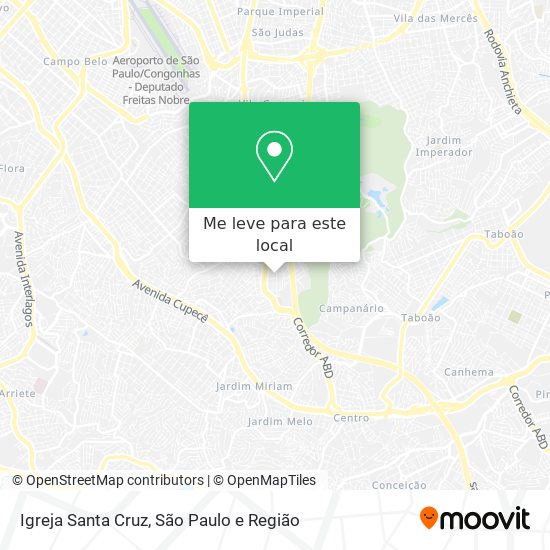 Igreja Santa Cruz mapa