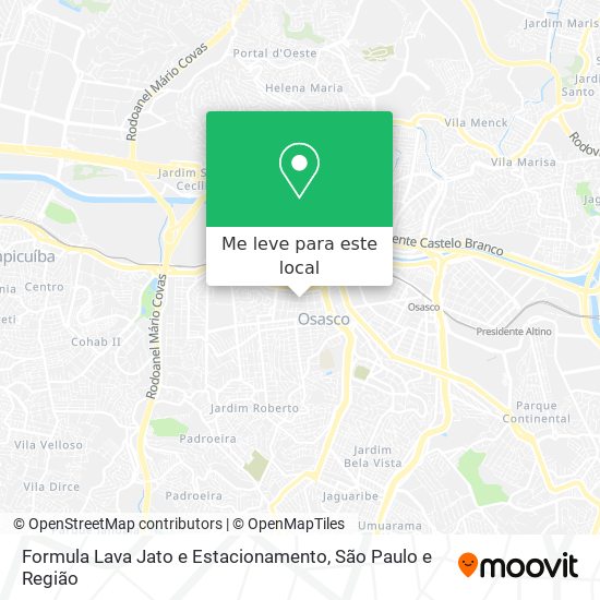 Formula Lava Jato e Estacionamento mapa