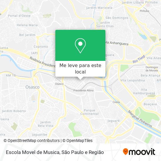 Escola Movel de Musica mapa