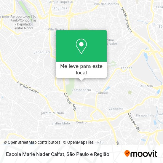 Escola Marie Nader Calfat mapa