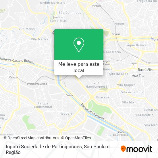 Inpatri Sociedade de Participacoes mapa