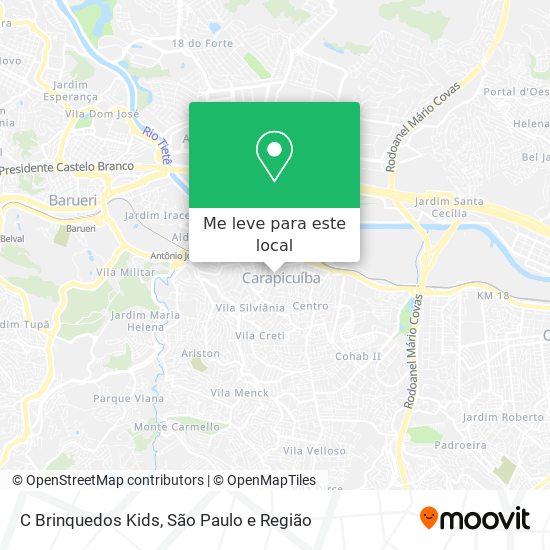 C Brinquedos Kids mapa