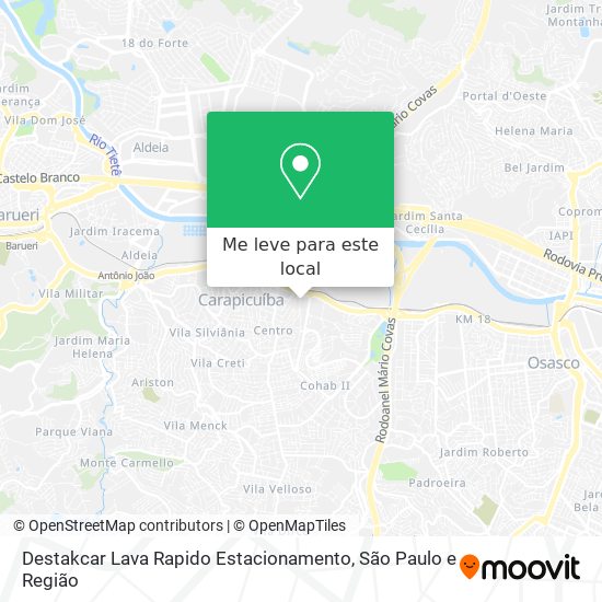 Destakcar Lava Rapido Estacionamento mapa