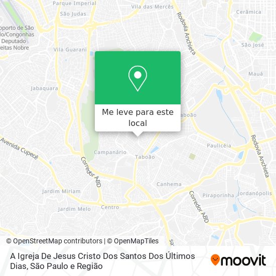 A Igreja De Jesus Cristo Dos Santos Dos Últimos Dias mapa