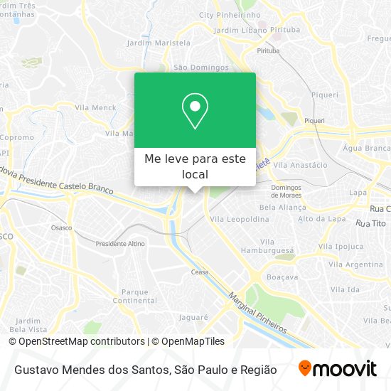 Gustavo Mendes dos Santos mapa