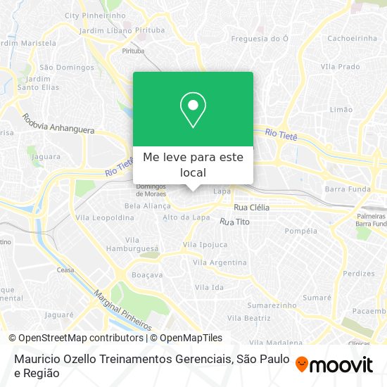 Mauricio Ozello Treinamentos Gerenciais mapa