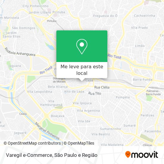 Varegil e-Commerce mapa